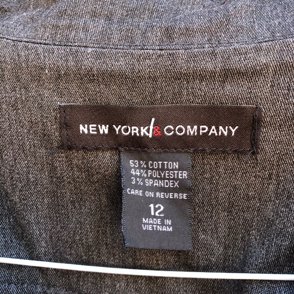 New York & co dark grey blazer - Picture 2 of 4
